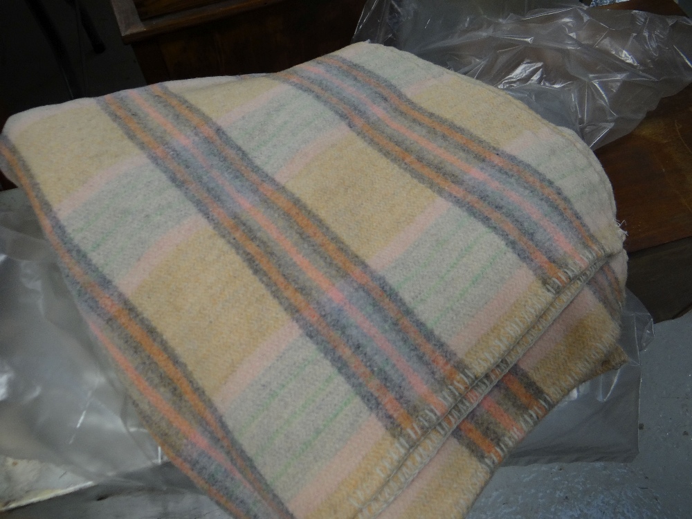 A chequered Welsh blanket