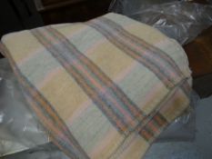 A chequered Welsh blanket