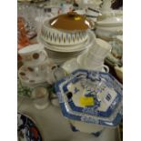A quantity of mixed English china and pottery including Lord Nelson dinnerware