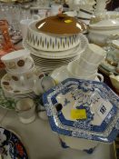 A quantity of mixed English china and pottery including Lord Nelson dinnerware