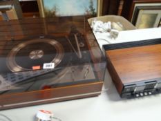 Dual 1219 turntable together with a Bang & Olufsen Beomaster 4000 tuner amplifier together with a