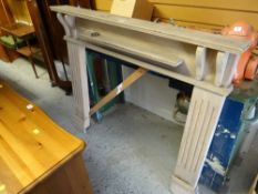 A pine fire surround