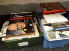 A quantity of auction catalogues and DVDs, periodicals etc