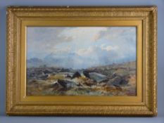 JOHN SYER oil on canvas - Welsh landscape with tumbling stream, signed and entitled canvas verso, 37