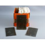 A PARCEL OF APPROXIMATELY FORTY EARLY 20th CENTURY BLACK & WHITE GLASS NEGATIVES, 16 x 10 cms,