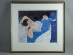 CLAUDIA WILLIAMS coloured limited edition (186/200) print - mother and child, signed and entitled '