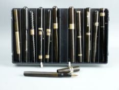 A COLLECTION OF TWELVE VINTAGE FOUNTAIN PENS, eleven Swan by Mabie Todd & Co including one