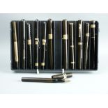 A COLLECTION OF TWELVE VINTAGE FOUNTAIN PENS, eleven Swan by Mabie Todd & Co including one