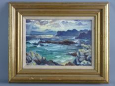 WALLACE ORR oil on board - Scottish landscape, signed and dated 1974 and entitled label verso '