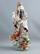 AN EARLY 20th CENTURY CHINESE REPUBLIC PERIOD FIGURE, possibly of one of the Star Gods attending