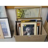 Parcel of framed pictures