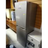 A Montpellier silver upright fridge freezer