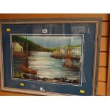 A framed painting in the style of Fred Uhlman