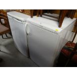 A Servis waist-high upright freezer and Hotpoint Iced Diamond fridge