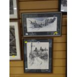 Two framed Welsh scene watercolours