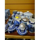 A large parcel of small Wedgwood Jasperware items