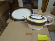 A boxed as new Noritake dinner / tea service in Opulence pattern