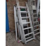An aluminium scaffold tower (all parts not guaranteed to be present) by BPS Access Solutions