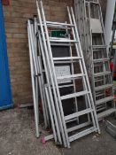 An aluminium scaffold tower (all parts not guaranteed to be present) by BPS Access Solutions