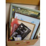 A parcel of framed pictures