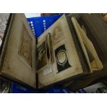 A collection of ten loose Victorian photographs together with an album (damaged)