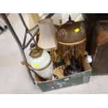 Parcel of various good vintage table lamps