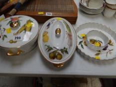 Four items of Royal Worcester Evesham cookware