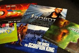 A selection of approximately 250 original cinema film posters, including Star Trek, iRobot, South