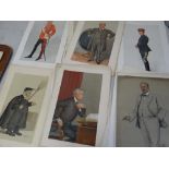 Quantity of unmounted & unframed 'Spy' prints for Vanity Fair
