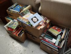 Seven boxes of various paperback & hardback books relating to Wales, art & travel