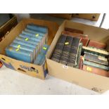 Two boxes of vintage hardback books including ten copies of the Strand magazine and three