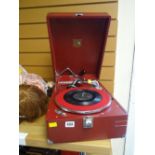 A vintage HMV 'His Masters Voice' wind up gramophone