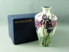 A MOORCROFT 'DUET' TAPERING SHOULDERED VASE, designed by Nicola Slaney, decorated on a cream