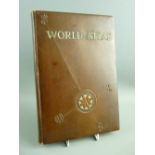 BOOKS - 'Rand McNally, World Atlas Reader's Edition', gilt stamped to the back cover, 'Presented