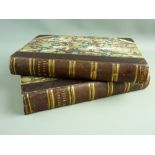 BOOKS - 'The History of Wales' by B B Woodward, BA, two volumes, 1853, leather spines, mottled