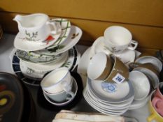 A parcel of various patterned vintage 'Midwinter' tea ware