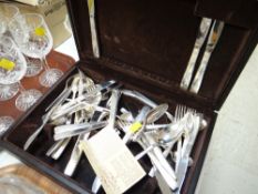 A cased canteen of Northland cutlery