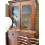 Mahogany secretaire bookcase