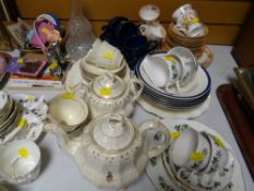 Collection of various china tea ware, table coasters etc