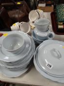 Parcel of vintage Swinnertons Staffordshire 'Chelsea Blue' dinnerware together with a parcel of '