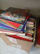 Box of approximately one hundred various LPs including Chris Barber, Cilla, Petula Clark etc