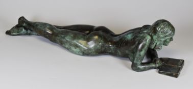 HELEN DARE limited edition (5/15) bronze sculpture - entitled on Albany Gallery label verso 'Girl