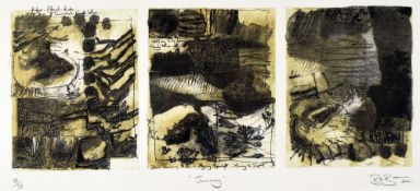 BRENDAN STUART BURNS limited edition (18/35) CASW etching - series of three impressions, entitled '