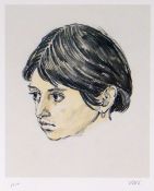 SIR KYFFIN WILLIAMS RA artist's proof print - head portrait of Patagonian girl 'Norma Lopez', signed