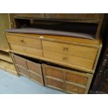 A Nathan Suite sideboard with cupboard base & four drawers