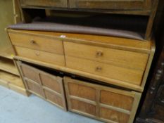A Nathan Suite sideboard with cupboard base & four drawers