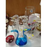 A parcel of mixed glass including decanter