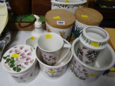 A quantity of Portmeirion Botanicals household pottery