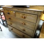 A good antique chest of three long & two short drawers in oak