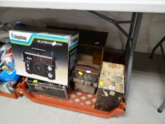 A parcel of small electricals, stereo equipment etc